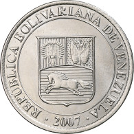 Venezuela, 12-1/2 Centimos, 2007, Maracay, Nickel Plaqué Acier, FDC, KM:90 - Venezuela