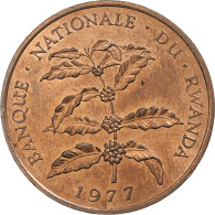 Rwanda, 5 Francs, 1977, British Royal Mint, Bronze, SUP, KM:13 - Rwanda