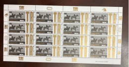 P) 2022 ARGENTINA, THOROUGHBRED TRAINING, TURF ARGENTINO, DOUBLE RACE, FULL SHEET, MNH - Other & Unclassified