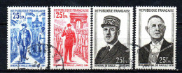 Réunion  - 1971 - De Gaulle  - N° 400 à 403  - Oblit - Used - Gebruikt