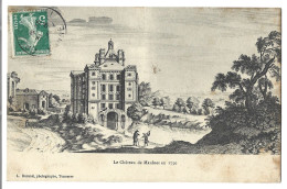 89  Cruzy Le  Chatel -  Le Chateau  De Maulnes En  1750 - Cruzy Le Chatel