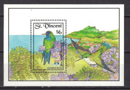 Saint Vincent 1992 MNH Bird Hummingbird S\S CV Michel 7.5€ - Hummingbirds