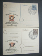 1946 , DRESDEN , 2 Ganzsachen Mit Privatem Zudruck - Postwaardestukken