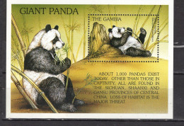 Gambia 1997 MNH Fauna Panda S\S CV Michel 7.5€ - Bears