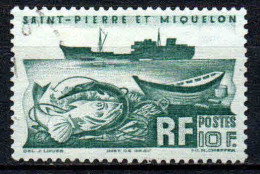 St Pierre Et Miquelon  - 1947 -  Chalutier  - N° 340  - Oblit - Used - Oblitérés