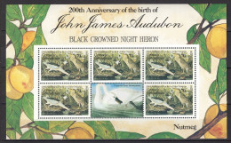 Grenada Grenadines 1986 MNH Fauna Bids S\S CV Michel 18€ - Storks & Long-legged Wading Birds