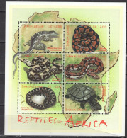 Sierra Leone 2001 MNH Snakes S\S CV Michel 13€ - Snakes