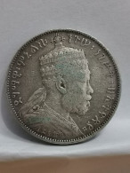 1/2 BIRR ARGENT 1889 ( 1897 ) MENELIK II ETHIOPIE 420000 EX. / ETHIOPIA SILVER - Etiopia