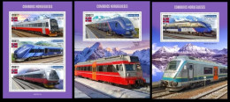 Guinea Bissau  2023 Norwegian Trains. (212) OFFICIAL ISSUE - Trains