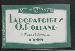 France Couverture Carnet Rolland N°189 C2 - TB - Autres & Non Classés