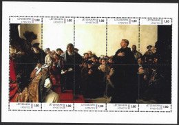 Luxemburg 2023 Maarten Luther 1 Reformatie Reformation PANORAMIC  Sheetlet     Postfris/mnh/neuf - Neufs