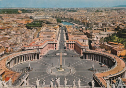 CARTOLINA  ROMA,LAZIO-PANORAMA DALLA CUPOLA DI S.PIETRO-STORIA,MEMORIA,CULTURA,IMPERO ROMANO,BELLA ITALIA,NON VIAGGIATA - Tarjetas Panorámicas