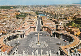 CARTOLINA  ROMA,LAZIO-PANORAMA DALLA CUPOLA DI S.PIETRO-STORIA,MEMORIA,CULTURA,IMPERO ROMANO,BELLA ITALIA,NON VIAGGIATA - Tarjetas Panorámicas