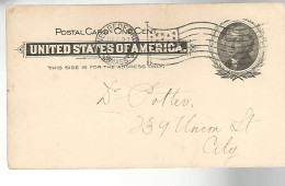 52981 ) USA Postal Stationery New Bedford Postmark 1899 - ...-1900