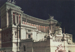 CARTOLINA  ROMA,LAZIO-ALTARE DELLA PATRIA-NOTTURNO-STORIA,MEMORIA,CULTURA,IMPERO ROMANO,BELLA ITALIA,NON VIAGGIATA - Altare Della Patria