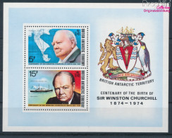 Britische Gebiete Antarktis Block1 (kompl.Ausg.) Postfrisch 1974 Wintson Spencer Churchill (10174673 - Nuevos