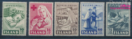 Island 254-258 (kompl.Ausg.) Postfrisch 1949 Wohltätigkeitsvereinigungen (10230563 - Ongebruikt
