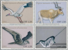 UN - Geneva 1106-1109 Block Of Four (complete Issue) Unmounted Mint / Never Hinged 2020 Affected Species - Unused Stamps