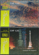 UN - Geneva 1041-1042 (complete Issue) Unmounted Mint / Never Hinged 2018 Study Of Space - Nuovi