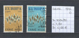 (TJ) Europa CEPT 1972 - Griekenland YT 1084/85 (gest./obl./used) - 1972