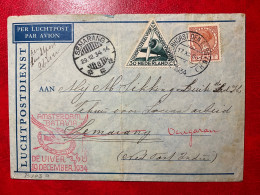 1934 Air Mail Cover Nederland Semarang Dengaran Indonesia - Posta Aerea