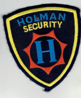 Patch Insigne Tissu Société De Sécurité US Holman Security - Stoffabzeichen