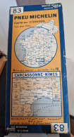 Carte Routière Michelin N°83 Carcassonne-Nimes Feuille 83-3126-76 - Roadmaps
