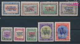 Dänemark - Grönland 17-25 (kompl.Ausg.) Mit Falz 1945 Befreiung Dänemarks (10174759 - Unused Stamps