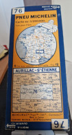 Carte Routière Michelin N°76 Aurillac-St Etienne Feuille 76-3130-76 - Roadmaps