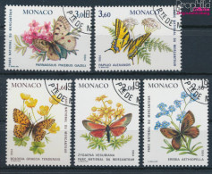 Monaco 1624-1628 (kompl.Ausg.) Gestempelt 1984 Schmetterlinge Und Pflanzen (10194103 - Oblitérés