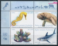 UNO - Genf 1074-1077 Viererblock (kompl.Ausg.) Postfrisch 2019 Gefährdete Arten (10194046 - Unused Stamps