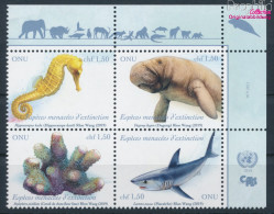 UNO - Genf 1074-1077 Viererblock (kompl.Ausg.) Postfrisch 2019 Gefährdete Arten (10194047 - Unused Stamps