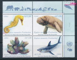 UNO - Genf 1074-1077 Viererblock (kompl.Ausg.) Postfrisch 2019 Gefährdete Arten (10194048 - Unused Stamps