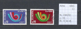 (TJ) Europa CEPT 1973 - Andorre YT 226/27 (gest./obl./used) - 1973