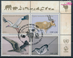 UNO - Genf 1106-1109 Viererblock (kompl.Ausg.) Gestempelt 2020 Gefährdete Arten (10194004 - Used Stamps