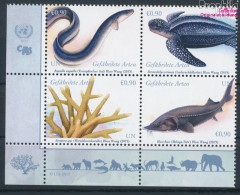 UNO - Wien 1051-1054 Viererblock (kompl.Ausg.) Postfrisch 2019 Gefährdete Arten (10193977 - Unused Stamps