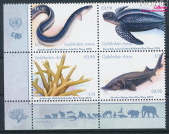 UNO - Wien 1051-1054 Viererblock (kompl.Ausg.) Postfrisch 2019 Gefährdete Arten (10193978 - Unused Stamps