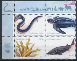 UNO - Wien 1051-1054 Viererblock (kompl.Ausg.) Postfrisch 2019 Gefährdete Arten (10193979 - Unused Stamps