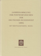 Bund Jahressammlung 1991 Mit Ersttagstempel Bonn Gestempelt - Komplett - Collections Annuelles