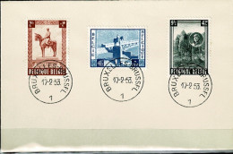 1954 938/940 FDC (Bruxs)  : Albert I - 1951-1960