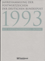 Bund Jahressammlung 1993 Mit Ersttagstempel Bonn Gestempelt - Komplett - Colecciones Anuales