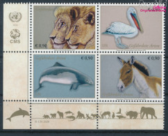 UNO - Wien 1078-1081 Viererblock (kompl.Ausg.) Postfrisch 2020 Gefährdete Arten (10193929 - Unused Stamps