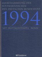 Bund Jahressammlung 1994 Mit Ersttagstempel Bonn Gestempelt - Komplett - Jahressammlungen