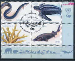UNO - Wien 1051-1054 Viererblock (kompl.Ausg.) Gestempelt 2019 Gefährdete Arten (10193923 - Used Stamps