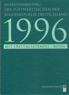 Bund Jahressammlung 1996 Mit Ersttagstempel Bonn Gestempelt - Komplett - Jahressammlungen