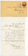 United States 1862 Scott U35 - 3c. George Washington Postal Envelope & Letter - New York NY To Cooperstown NY - ...-1900
