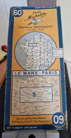 Carte Routière Michelin N°60 Le Mans-Paris Feuille 60-1949 - Roadmaps