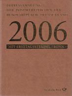 Bund Jahressammlung 2006 Mit Ersttagstempel Bonn Gestempelt - Komplett - Jahressammlungen