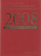 Bund Jahressammlung 2008 Mit Ersttagstempel Bonn Gestempelt - Komplett - Colecciones Anuales