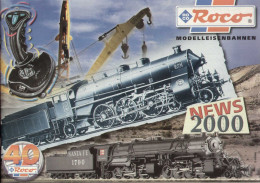 Catalogue ROCO NEWS 2000 - 40° ROCO Modelleisenbahn Spur HO N TT - Tedesco